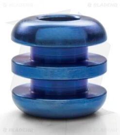 TiSurvival Titanium Three-Ribbed Bead - High Polish Blue