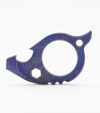 TuffKnives Beaver Titanium Key Chain Bottle Opener (Purple)
