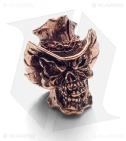 Schmuckatelli Vinnie Garoon Cowboy Skull Bead (Antique Copper)