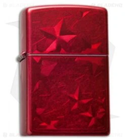 Zippo Classic Lighter Iced Stars (Candy Apple Red) 28339