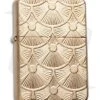 Zippo Classic Lighter Fanned Discs Armor (Tumbled Brass) 28541