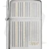 Zippo Classic Lighter Logo & Lines (Brushed Chrome) 28646