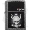 Zippo Classic Lighter Skull Crown (Iron Stone Matte) 28660